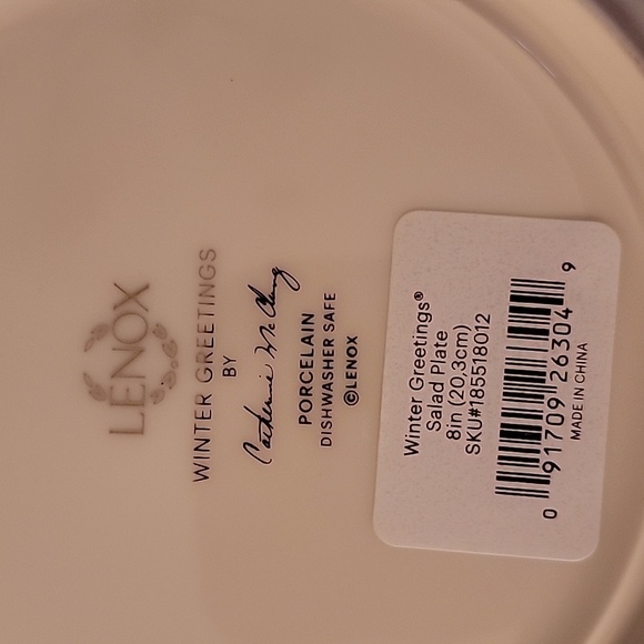 Lenox Winter Greetings Porcelain Plate - Picture 3 of 3